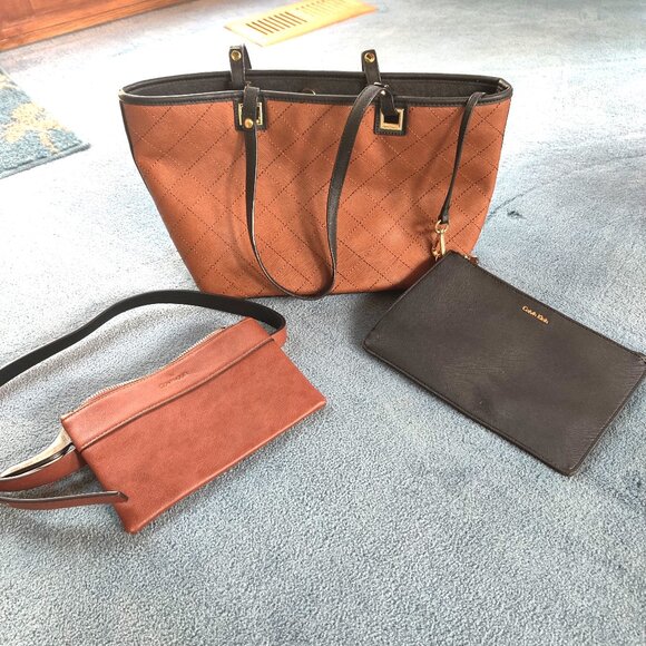 3 Piece Calvin Klein Purse Set - Picture 1 of 4